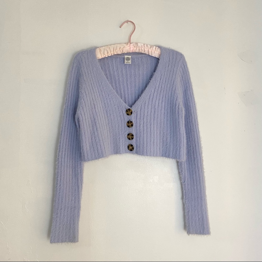 Urban Outfitters rochelle fuzzy cropped cardigan